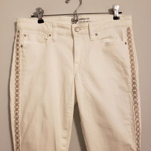 Gap Factory Skinny Fit White Jeans
